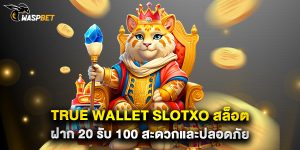 true wallet slotxo สล็อต ฝาก 20 รับ 100 สะดวกและปลอดภัย