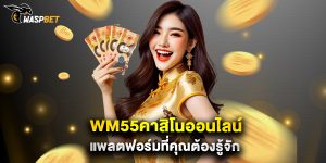 wm55คาสิโนออนไลน์ แพลตฟอร์มที่คุณต้องรู้จัก
